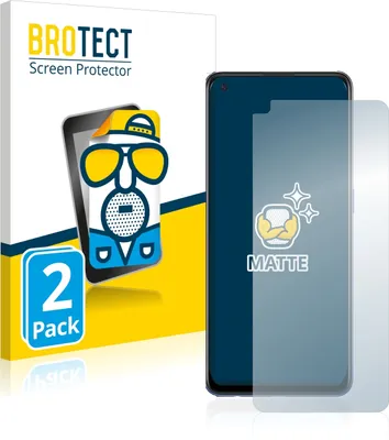 Produktbild von 2x BROTECT Schutzfolie für Oppo A74 Displayschutz Displayschutzfolie Folie Matt Entspiegelungsfolie
