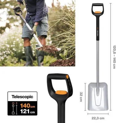 Obrázek produktu pro Teleskopická lopata – pevná, spolehlivá, odolná
