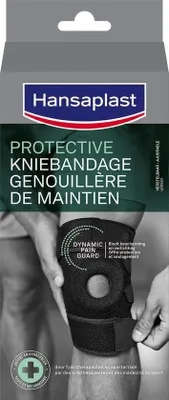 Produktbild von Hansaplast Protective Sport Knee Bandage - Kniestütze - Kniebandage - Kniestütze - Kniebandage - einstellbar - Schwarz