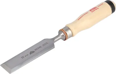 Produktbild von STUBAI Spezial Stechbeitel mit Holzgriff aus Weißbuche, schwedische Form, Ø 32 mm, Stemmeisen zur präzisen Bearbeitung von Holz, Stecheisen für Schreiner Tischler Heimwerker