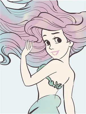 Produktbild von Disney Poster Arielle - die Meerjungfrau Violett und Blau - 610087 - 40 x 50 cm
