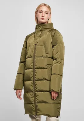 Obrázek produktu pro Urban Classics Ladies High Neck Puffer Coat olive - M