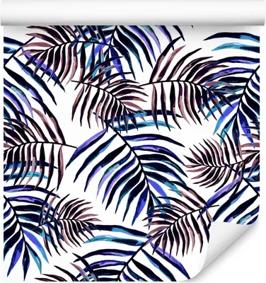 Produktbild von 10m VLIES TAPETE Rolle Natur Pflanzen Palmen Exotisch Aquarell Gemalt XXL