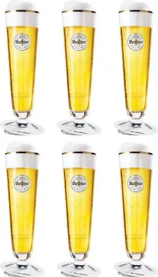 Obrázek produktu pro Sklenice na pivo Warsteiner s podstavcem 200 ml - 6 kusů