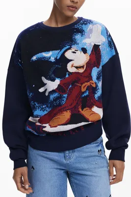 Immagine prodotto di Desigual Damen-Sweatshirt Mit Reissverschluss Blau