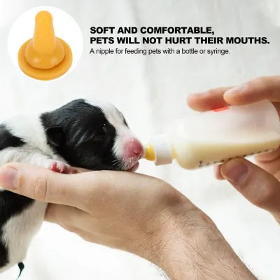Produktbild von 15 Stück Silikon-Sicherheits-Weichflaschen für Katzen und Hunde, Flaschenaufsatz, Saugerzubehör