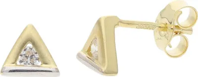 Produktbild von JuwelmaLux Ohrstecker 333/000 Gold. Weißgold mit synth. Zirkonia JL20-06-0912