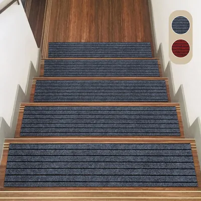 Productafbeelding van Trapmatten 15 Stuks - Zelfklevend - Antislip - Waterdicht - Trapbescherming - 70 x 22 cm - Traptapijt