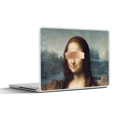 Produktbild von MuchoWow® Laptop Aufkleber Sticker Cover Mona Lisa - Leonardo da Vinci - Roségold 30x21 cm - Sticker für Laptop - Selbstklebend