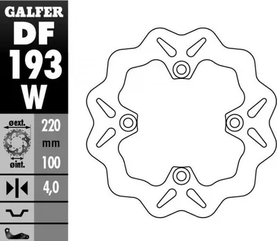 Immagine prodotto di DISCO FRENO POSTERIORE PER KAWASAKI ZX 6R (dal 1998 al 2007), ER6, Z 750
