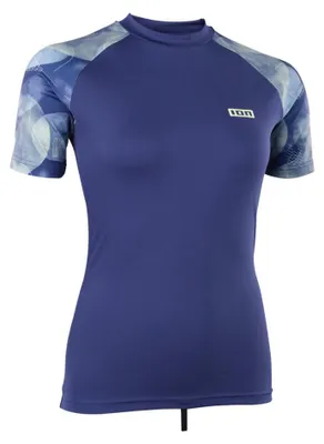 Zdjęcie produktu dla ION Elasthan-Top Rashguard Lizz SS – damski neoprenowy kombinezon i gorset do pływania, rozmiar 42/XL