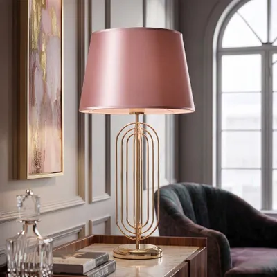 Immagine prodotto di Mauro Ferretti lampada da tavolo Krista E27 Ø 33x64 cm oro rosa
