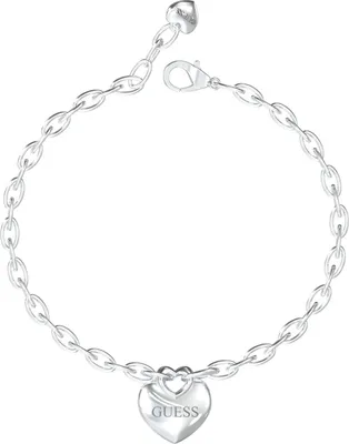 Produktbild von Damen Silber Guess Herz Armband