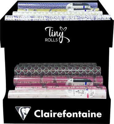 Produktbild von Clairefontaine Kartondisplay für 40 Tiny Rolls 37,5x27,5x47,5 cm Schwarz 200610C