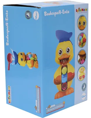 Produktbild von Badespielzeug Ente mit Wasserraedchen und beweglichen Augen