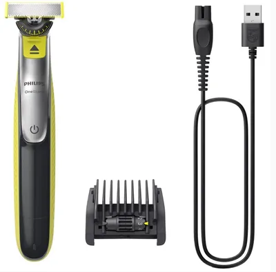 Produktbild von Philips OneBlade 360 QP2734/23 Face, Folienschaber, Anthrazit, Limette, Contour-following technology; Dual protection system; 360 Blade, Replace every 4 months**; QP210, QP220, QP230; QP610, QP620, QP410, QP420, 0,33 Jahr(e), Akku