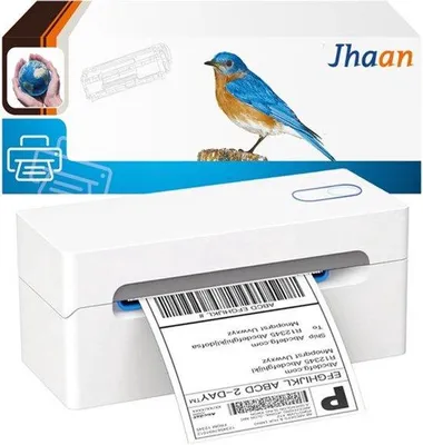 Produktbild von Etikettendrucker - Weiß - Bluetooth - Tragbarer Etikettendrucker für E-Commerce und Versandetiketten