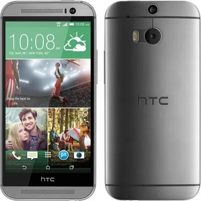 Produktbild von PhoneNatic Case kompatibel mit HTC One M8 - clear Silikon Hülle Slimcase + 2 Schutzfolien