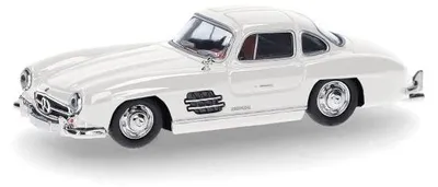 Immagine prodotto di Herpa Auto Mercedes-Benz MB 300 SL con porte ad ali di gabbiano, bianca 421089-002