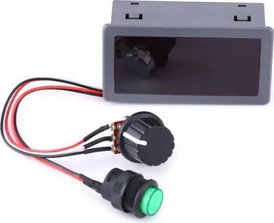 Obrázok produktu pre 6V 12V 24V PWM regulátor otáčok jednosmerného motora Digitálny displej s IR diaľkovým ovládačom
