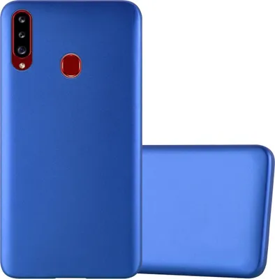 Produktbild von Cadorabo Schutzhülle für Samsung Galaxy A20s Hülle in Blau Handyhülle TPU Silikon Etui Cover Case