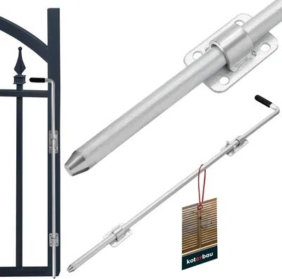 Produktbild von KOTARBAU® Skrutka 80 cm Skrutka brány Skrutka zámku Skrutka z pozinkovanej ocele Skrutka dverí Skrutka dverí Uzamykací mechanizmus Posuvník dverí Posuvník dverí Skrutka zámku brány Posuvník podlahy Sekcionálne dvere