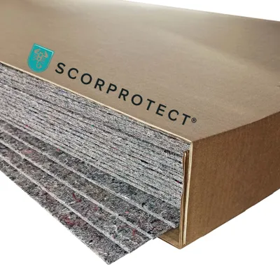 Produktbild von 25 x Scorprotect® VliesGott Robuste Vliesfaserplatte 1,0 m x 0,8 m Schutz-Platte Abdeckplatte 850 g/m²