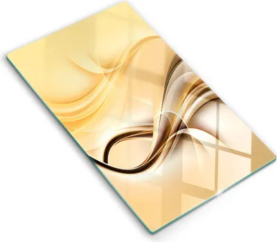 Produktbild von Abdeckung Glas - Küchenabdeckung - 30x52 cm - Abdeckplatte - Rauchabstraktion