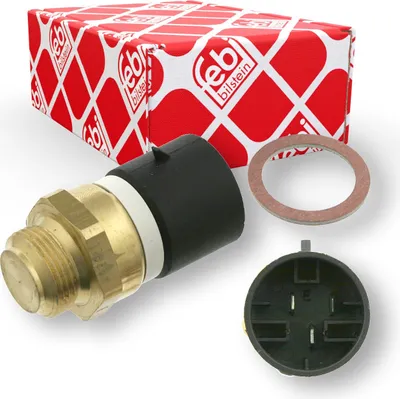 Produktbild von FEBI BILSTEIN 17696 Temperaturschalter Kühlerlüfter Thermoschalter für OPEL Astra F CC (T92) Omega B Limousine (V94) Calibra A (C89) Omega B Caravan