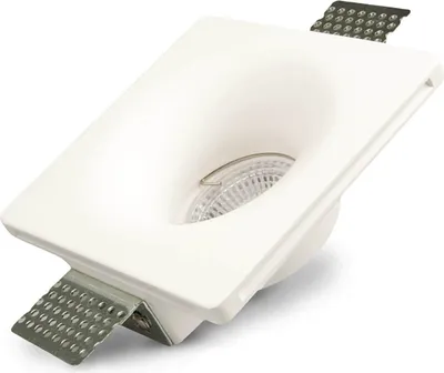 Produktbild von ISOLED Gips-Einbaustrahler GU5.3, quadratisch, rückversetzt, trichterförmig, weiß