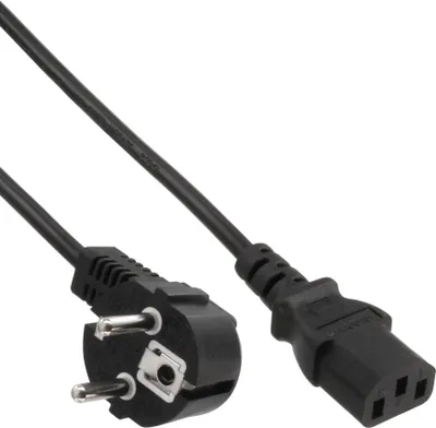 Produktbild von InLine B-16653A, 2,5 m, Netzstecker Typ F, C13-Koppler
