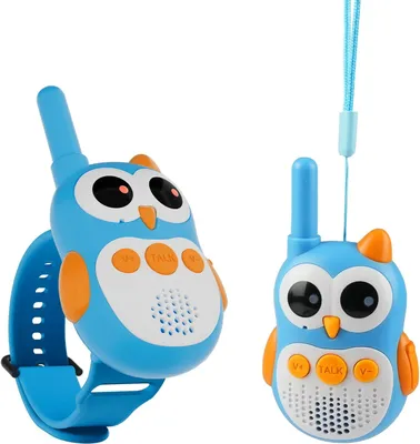 Image de Retevis RT30W Talkie-walkie pour enfants, jouet rechargeable pour les 4-12 ans, talkie-walkie hibou cartoon, cadeau pour enfants, jeu familial pour le camping