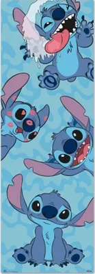 Produktbild von Disney Türposter Stitch lizenziert 53x158 cm