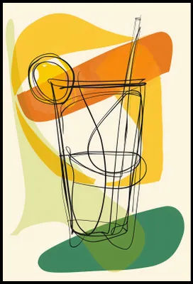 Image de Affiche 68 x 101 cm Cocktail Art