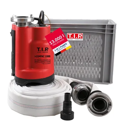 Obrázok produktu pre T.I.P Pumpen Hochwasser-Set I-Compac 13000 30702 Pompa di drenaggio ad immersione l/h 9