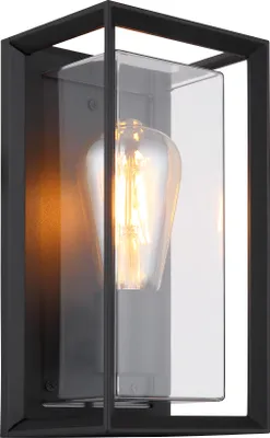 Produktbild von Globo Lighting Außenleuchte Aluminium schwarz matt, 1x E27