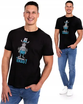 Productafbeelding van T-shirt – heren T-shirt, maat M – katoenen zwart T-shirt – zwart T-shirt – T-shirt met opdruk