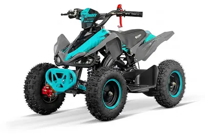 Produktbild von Pocketquad 49ccm Kinder Quad Benzin Mini ATV Python Sport 4Takt 6 Zoll Türkis