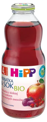 Produktbild von HiPP  Hagebuttentee mit Fruchtsaft aus roten Früchten, ab dem 4. Lebensmonat, 500 ml