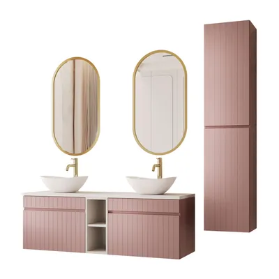 Productafbeelding van Badkameraccessoireset FLORIS II, schelpdesign, 8-delig