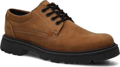 Produktbild von NAGABA Halbschuhe Herren Lederschuhe Echtleder für Herbst Frühling Braun, 41