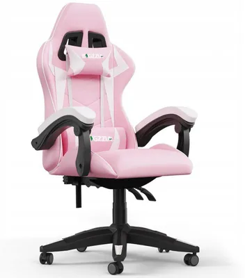 Immagine prodotto di Sedia da gioco ergonomica X25F00K040, poggiatesta regolabile, bianco/rosa