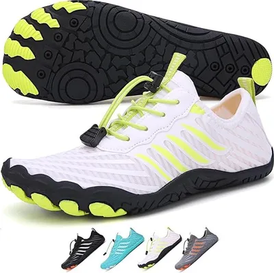 Produktbild von Barfußschuhe für Damen und Herren, schnell trocknende Wasserschuhe für Strand, Pool und Schwimmen, rutschfeste Aquaschuhe mit breiter Zehenbox