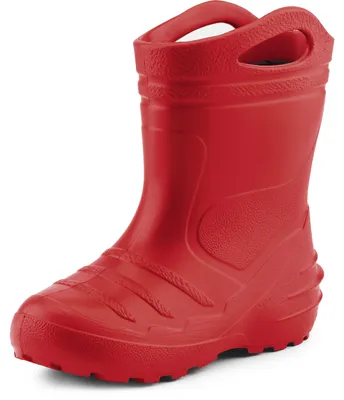 Produktbild von Ladeheid Kinder Mädchen Jungen federleichte Eva Thermo Gummistiefel gefüttert KL051 (Rot, 27)