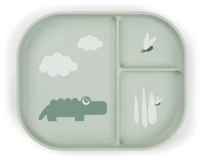 Immagine prodotto di donebydeer, piatto per bambini "Croco", verde
