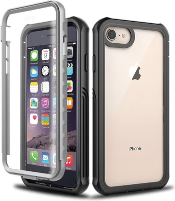 Image de coque pour iPhone 6s, Coque transparente antichoc en TPU, protection complète pour iPhone 6 / 6s
