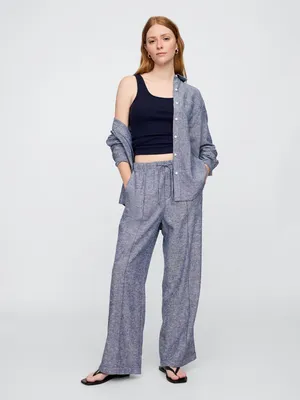 Produktbild von GAP Leinenhose mit weitem Bein XXS