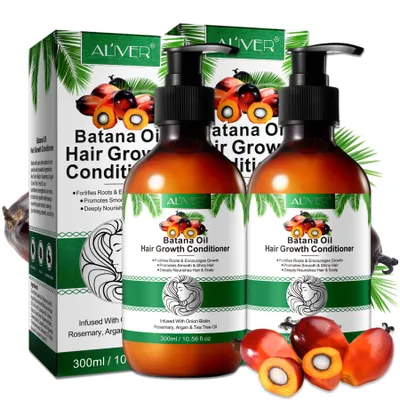 Produktbild von Haarspülung Haar Conditioner Batana Rosmarin Öl Haarpflege Haarwachstum Vegan, 2x 300ml