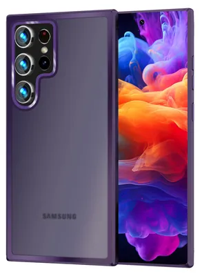 Obrázek produktu pro Ochranné pouzdro NALIA Matte pro Samsung Galaxy S24 Ultra – odolné proti nárazům a částečně průhledné – FUZION (pouzdro s ochranou proti otiskům prstů) – značka z Berlína – fialové