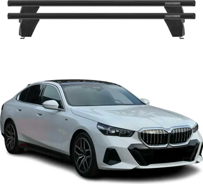 Image de Menabo Barres de toit transversales pour BMW 5 G60 2024-2025 Alu Noir 2x